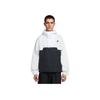 Nike Clubsportswear Marina с капюшоном, удобная модная мужская куртка с длинным рукавом, фотонная пыль, черный, белый HJ1958-025