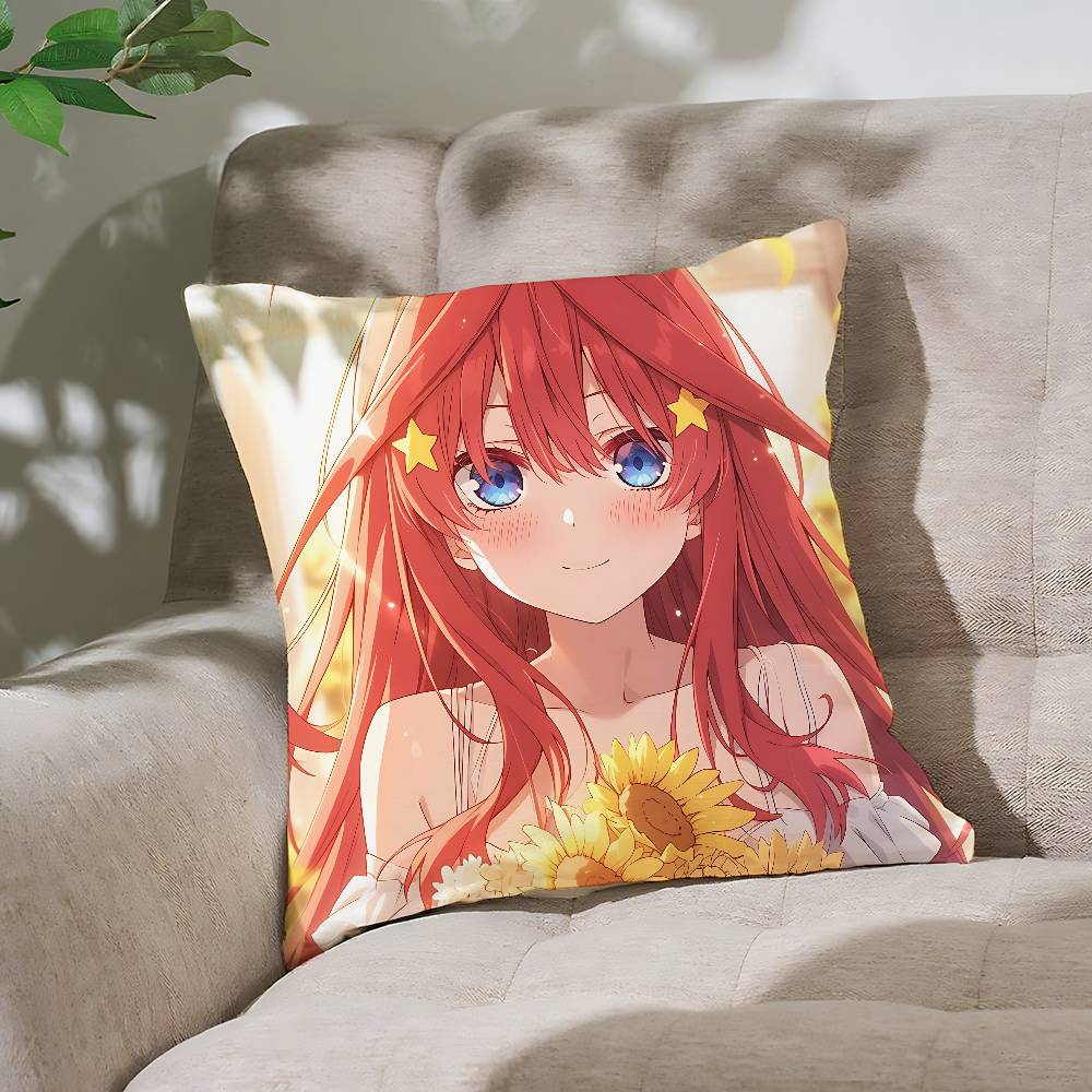 The Quintessential Quintuplets Pillow Case Throw Pillow Cover Nordic Vintage Style Cushion Covers Home Living Sofa Couch Seat