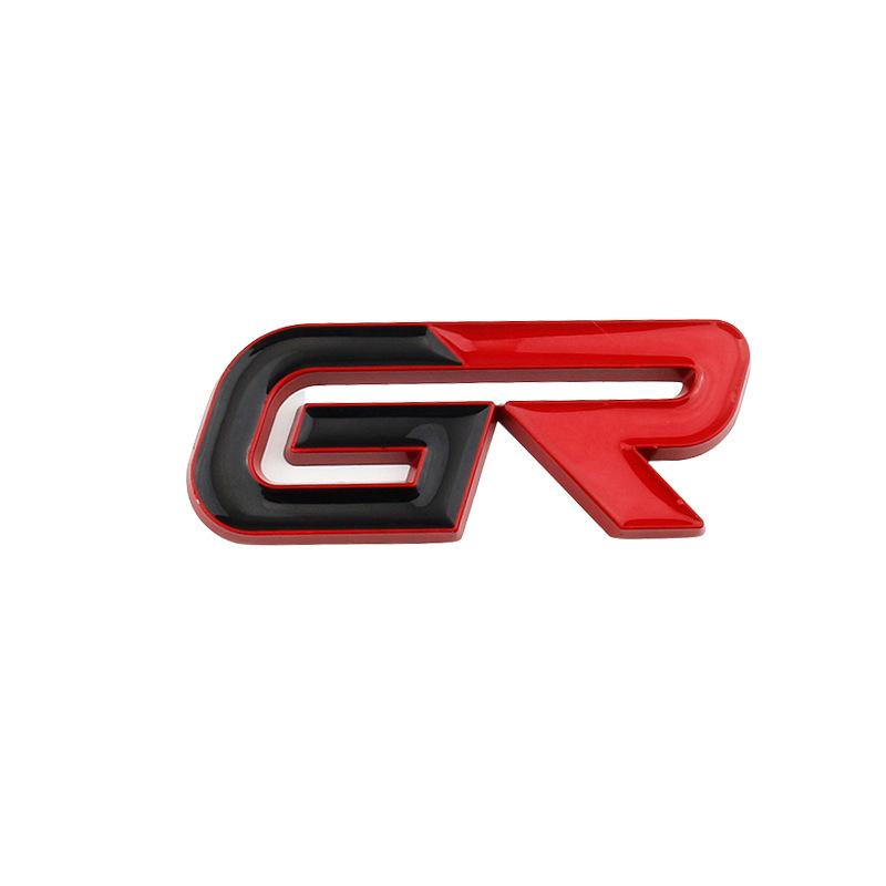 Car GR Logo Emblem Badge Stickers Decals Labeling For Toyota GR Sport Gazoo Racing Yaris Corolla Hilux Supra C-HR 86 Accessories