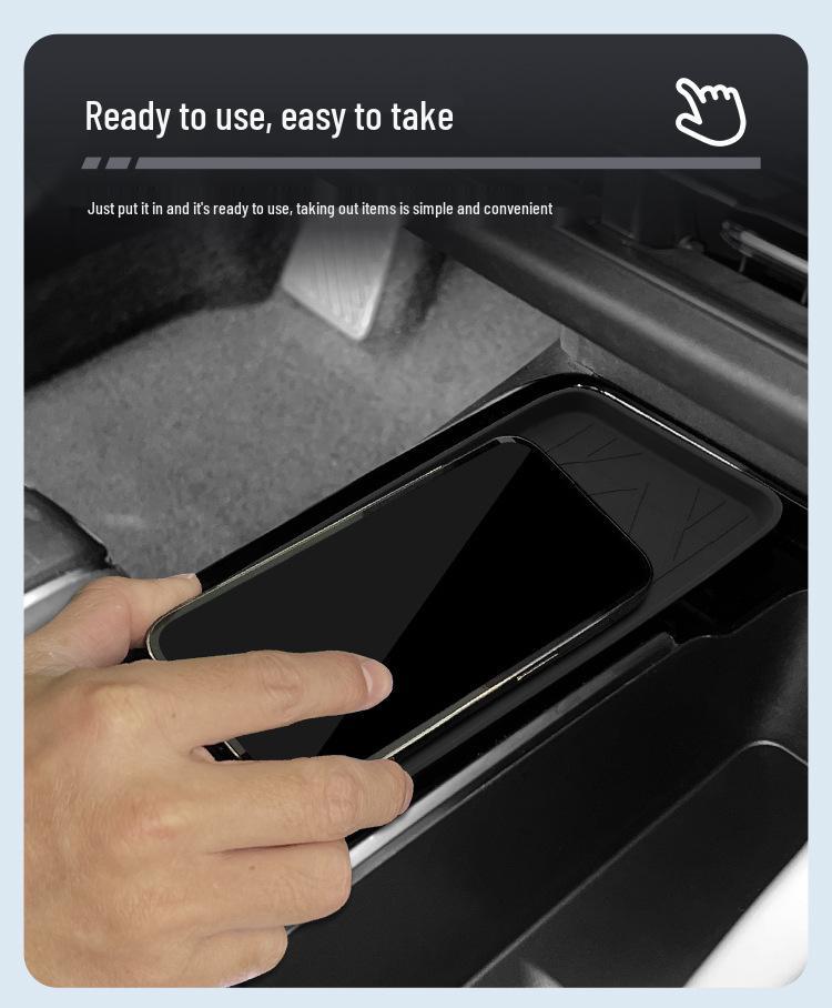 Беспроводная зарядка Camry 2024 года, противоскользящий силиконовый коврик для центральной консоли