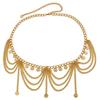 Women Waist Chain, Multi Layered with Coin Discs Pendant Belly Chains, Flexible Alloy Chain for Dance Skirts Beachwear