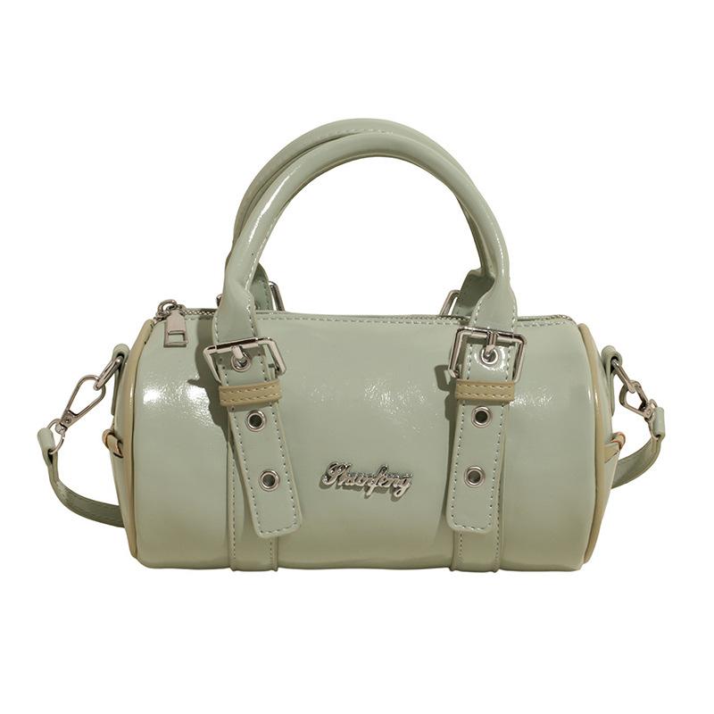 Трендовый нишевый дизайн, персонализированный стиль Spice Girl, портативная цилиндрическая сумка, корейская通勤, универсальная, в зарубежном стиле, женская сумка-мессенджер