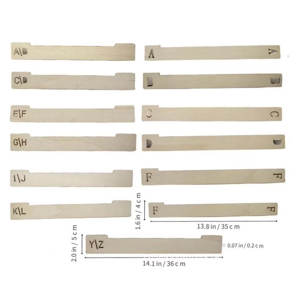 Деревянные Разделители для Виниловых Пластинок Универсальная Карточка-Индекс для Пластинок Держатель-Органайзер Коллекция Музыки