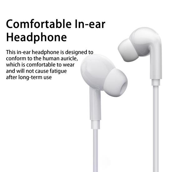 Проводные наушники-вкладыши с микрофоном, компьютерная игровая гарнитура с регулируемой громкостью для iPhone, Android, Huawei