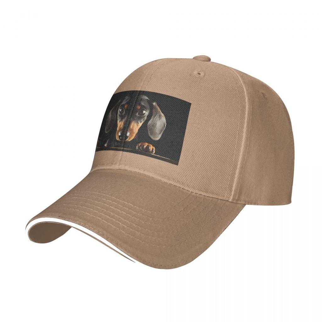 Dachshund Dog Photo Beach Sunshade Baseball Caps Quantity:1