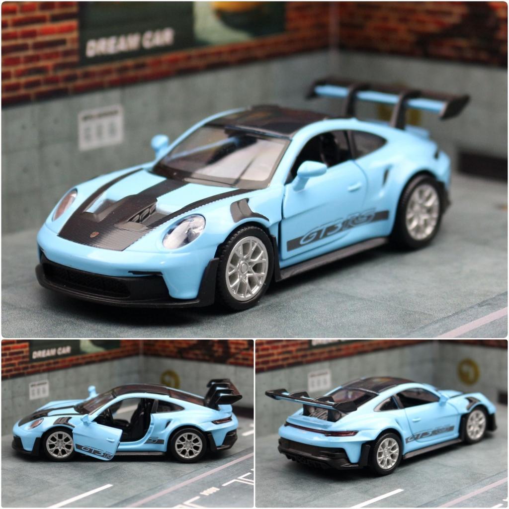 1:36 Porsche 911 992 GT3 RS Alloy Track Racing Car Model Diecast Metal Sports Car Vehicles Model Simulation Collection Kids Gift