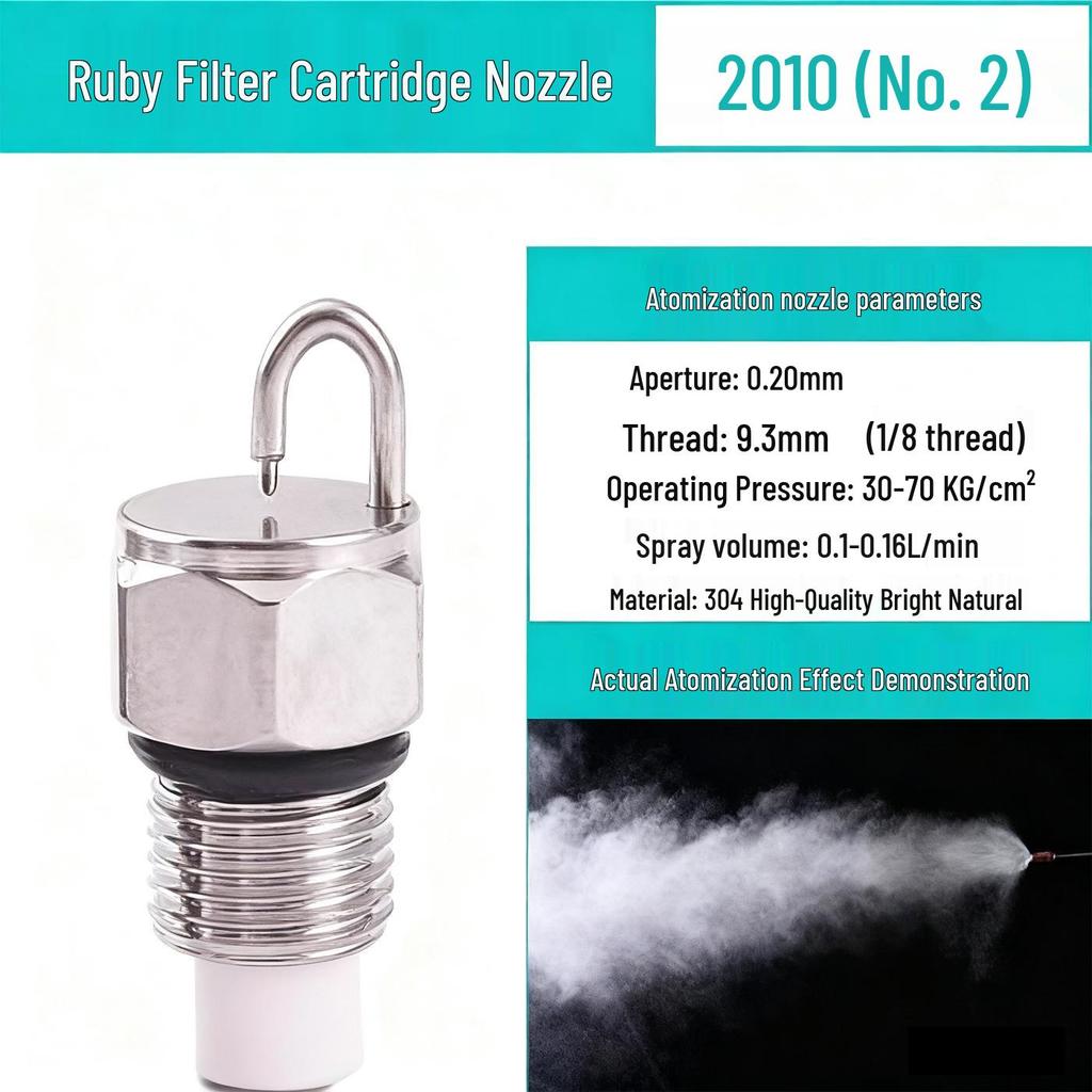 Ruby Striker Нержавеющая сталь Высоконапорное сопло для холодного туманообразования для охлаждения ландшафта и удаления пыли