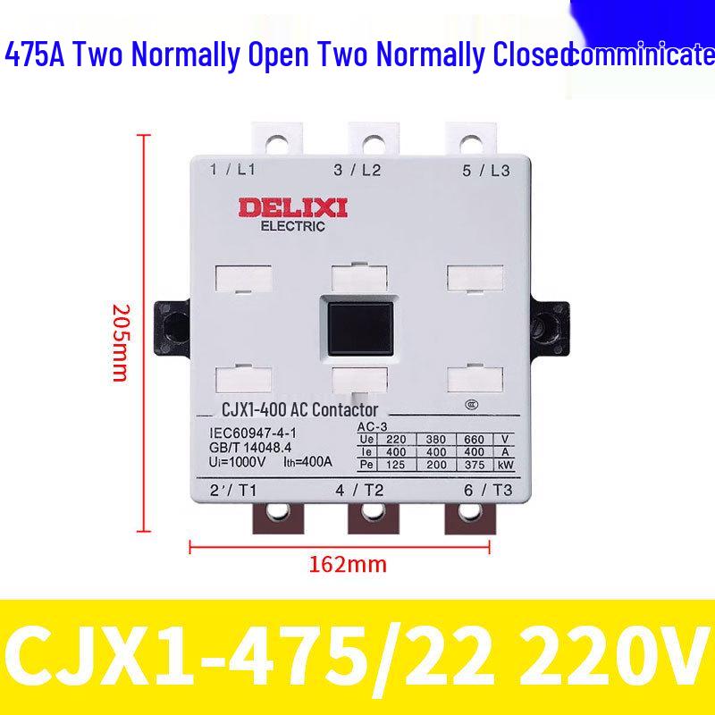 Трехфазный контактор переменного тока Delixi CJX1, 45А-205А, 220В/380В