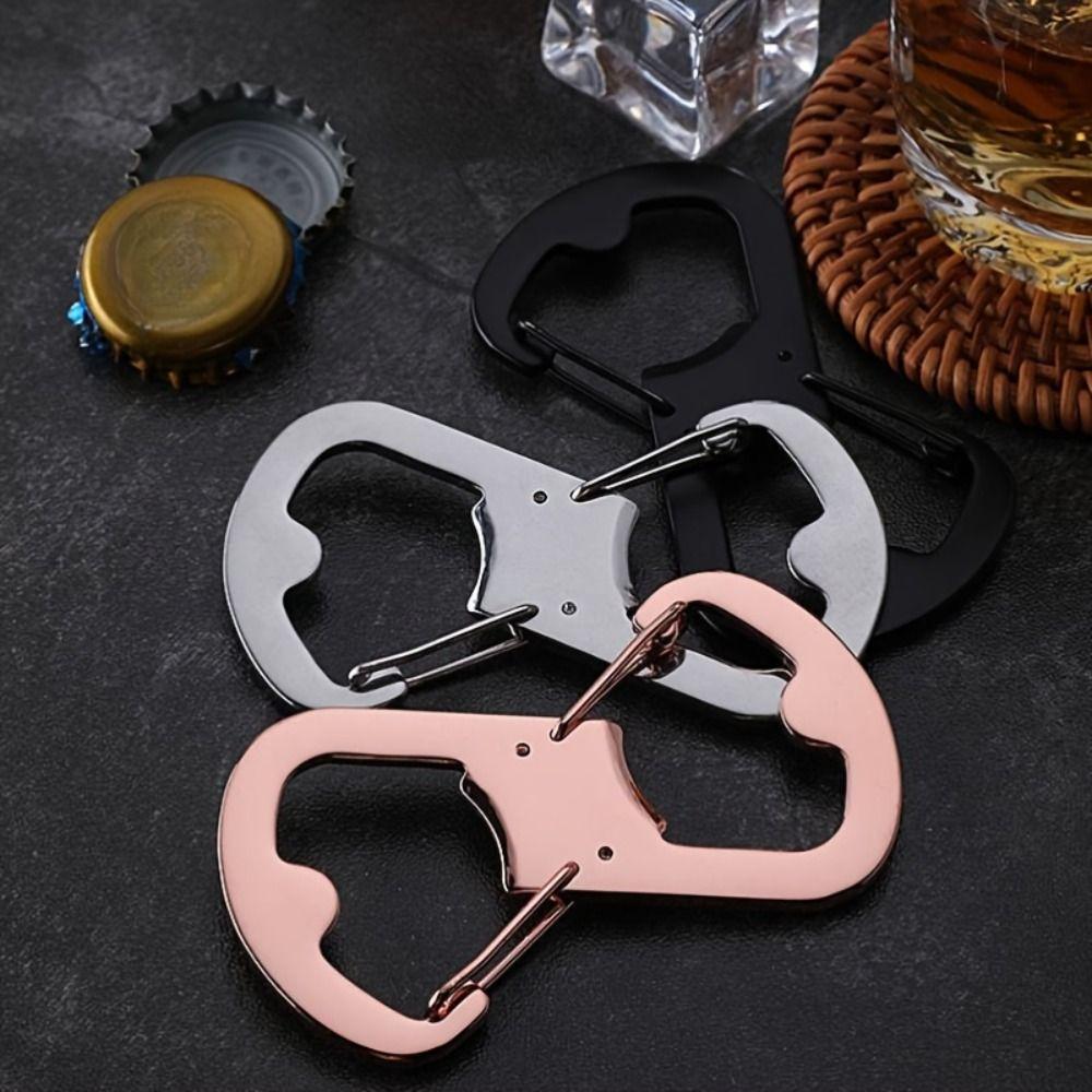 Многофункциональная пряжка из нержавеющей стали для переноски на открытом воздухе, застежки для рюкзака с карабином в форме 8, для походов