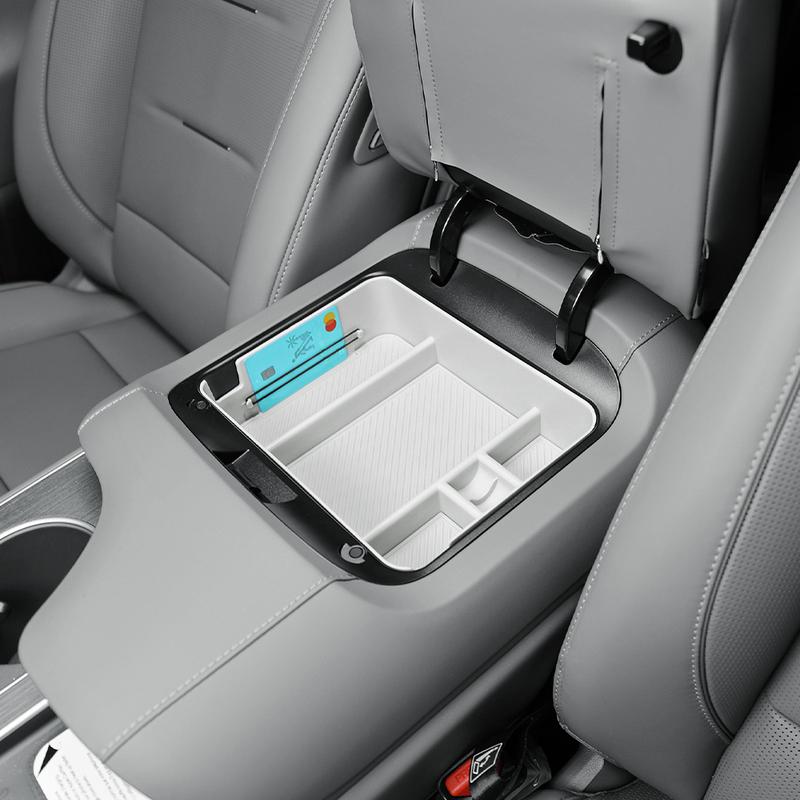 1*For 9-seater Hyundai Palisade LX3 2026 LHD Double-Layer Central Storage Box Water Cup Organizer Holder Car Interior Components