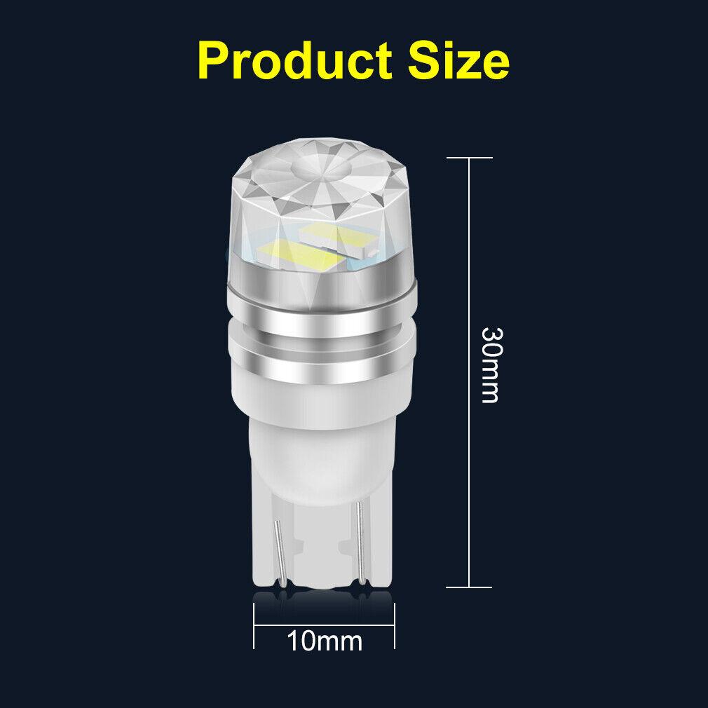 6 шт. T10 W5W светодиодная лампа 194 168 501 Led 2SMD 5630 чипы автомобильный клин номерного знака лампа купольный светильник 3000K 6000K белый зеленый синий красный розовый