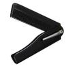 1pcs Black Fashion Portable Folding Knife Type Horn Hair Combs Travel Commercial Plastic Small Comb For Men Women It Can Be Used