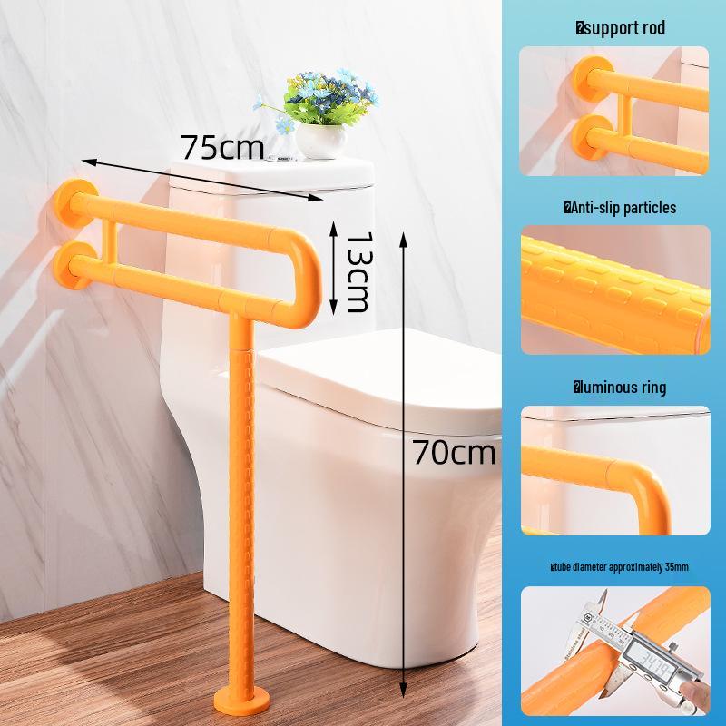 Ванная комната Поручень U-образной формы для пожилых - Безбарьерная нейлоновая ручка для душа/туалета