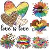 Love Is Love Letter Patch For Clothing Man Woman T-Shirt Decals Stickers New Heat Transfer Garment Accessory Diy Thermo Transfer