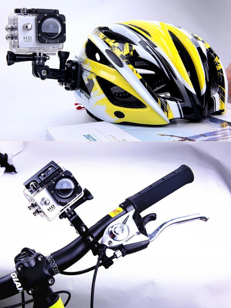 1080P Экшн-камера 170D Подводная водонепроницаемая камера для записи видео на шлем Спортивные камеры Pro Outdoor 2,0-дюймовый экран Mini Cam