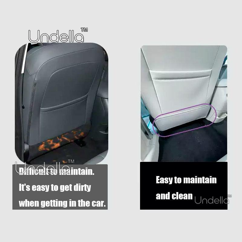 For GWM ORA 5 2026 2027 Car Seatback Protector Seat Back Anti-Kick Anti-dirty Mats Leather Cover Waterproof Car Accessories
