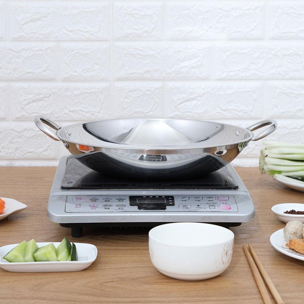 Бытовая кухонная утварь Корейский Рамен Кастрюля Суп Кухонная утварь Сковорода из нержавеющей стали Вок Жарка