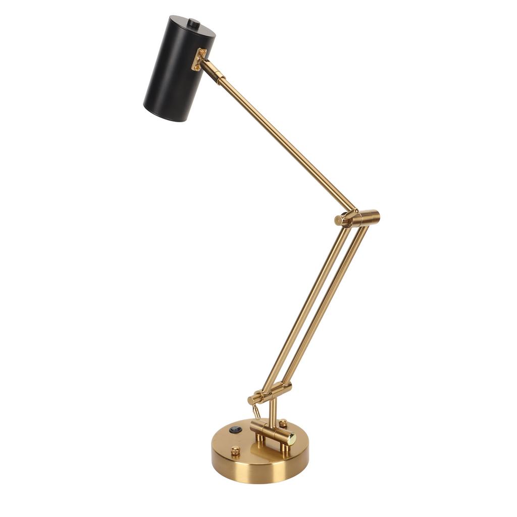 Настенный светильник с поворотным кронштейном, современный, 3000K, теплое освещение, кнопка управления, светодиодная лампа E27, настенный светильник