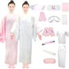 Kimono Accessories Set with Long Undergarment Undergarment Visiting Mourning Fine Solid General Japanese Wedding Undergarment Underwear [Kyoto