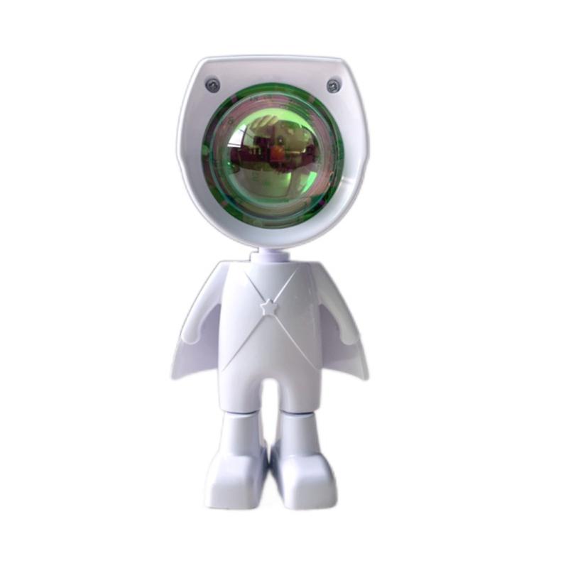 Астронавт Робот Лампа-проектор Закат Свет Вращающийся на 360 градусов Регулируемая яркость Красочный мини