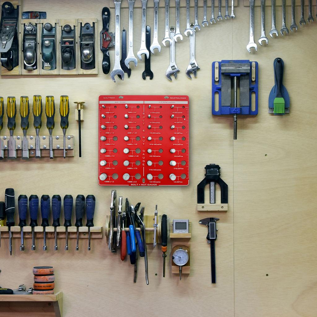 Прибор для проверки резьбы гаек и болтов 28 Идентификатор резьбы Идентификатор резьбы Имперский и метрический резьбовой калибр Измерительный инструмент