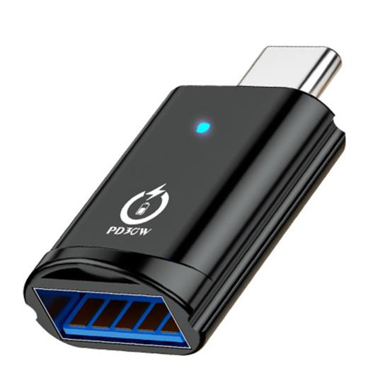 Тип C к адаптеру USB 3 PD с быстрой зарядкой и высокоскоростным разъемом для передачи данных.