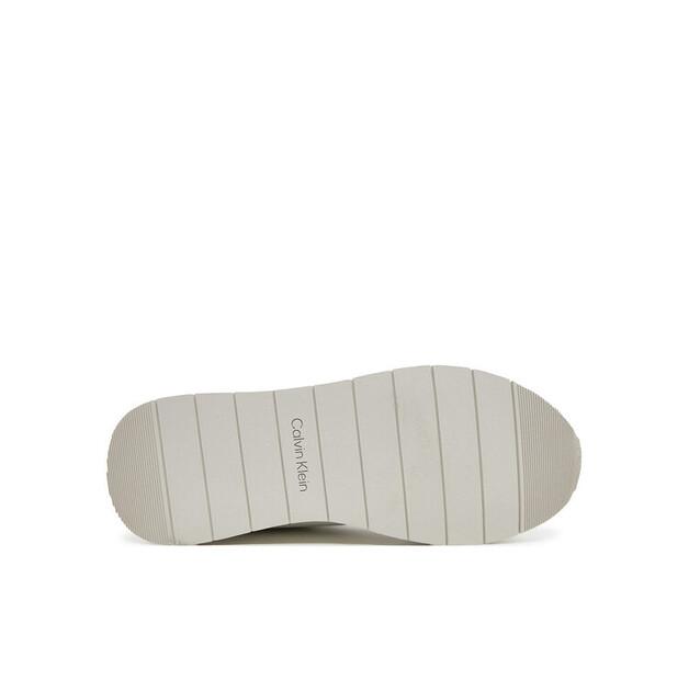 Мужские кроссовки Calvin Klein Low prof runn laceup rubb lth hm0hm01707 белые