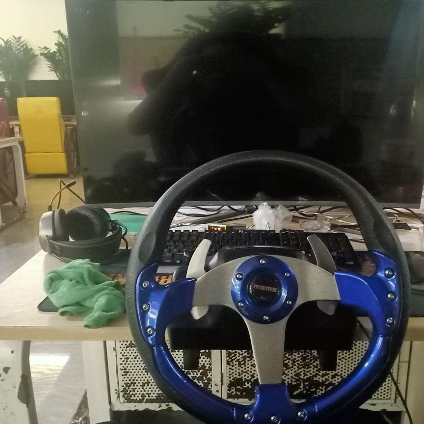 13-Inch Cool Coupe Sports Car Racing Steering Wheel Semicircular Blade, 14-Inch