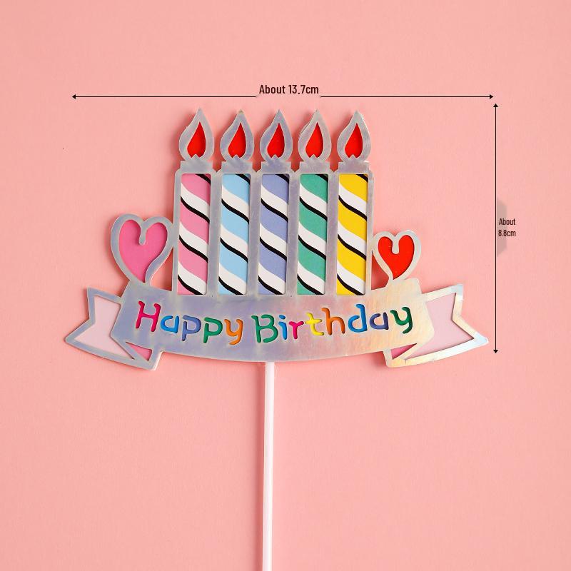 Pink Themed Cake Decor: Heart & Cloud Balloons with Insert Cards for Birthday Parties