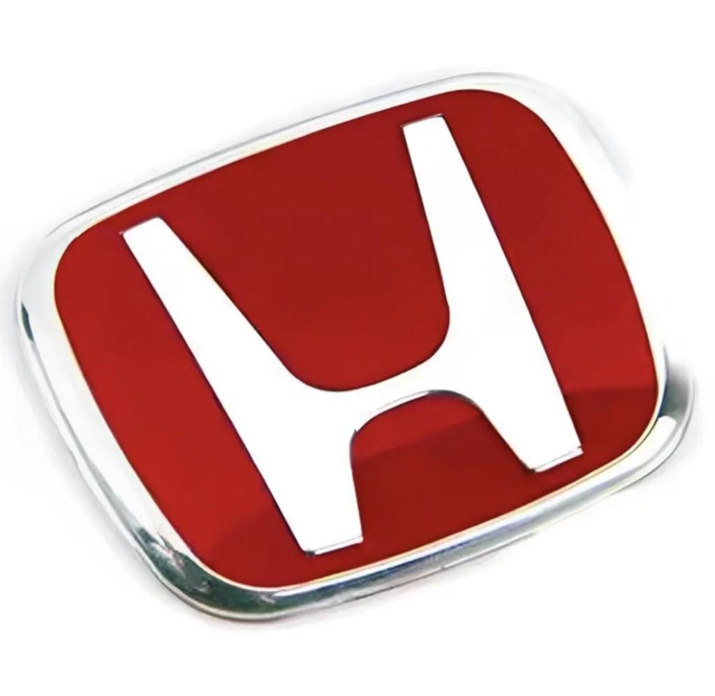 For Honda Civic Accord City CRV Jade Fit Odyssey Hybrid V Red Black Blue Interior Car Steering Wheel Emblem H-Sticker