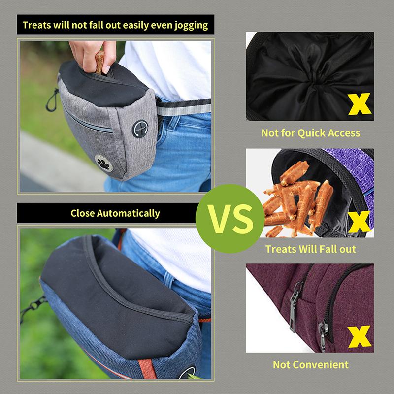Сумка-пояс для дрессировки собак Pet Portable Dog Training Bag Traat Snack Bait Bag для хранения кормушек для собак на открытом воздухе Bag Pouch Food Reward Bags