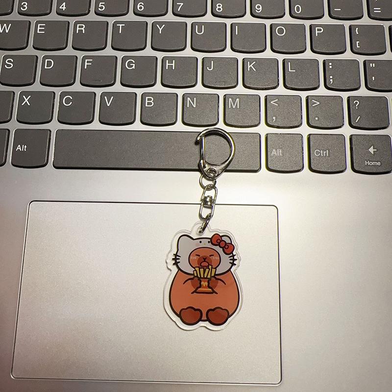 Творческий милый брелок-подвеска Capybara Kawaii рюкзак подвесные украшения аксессуары милый мультяшный брелок подарки
