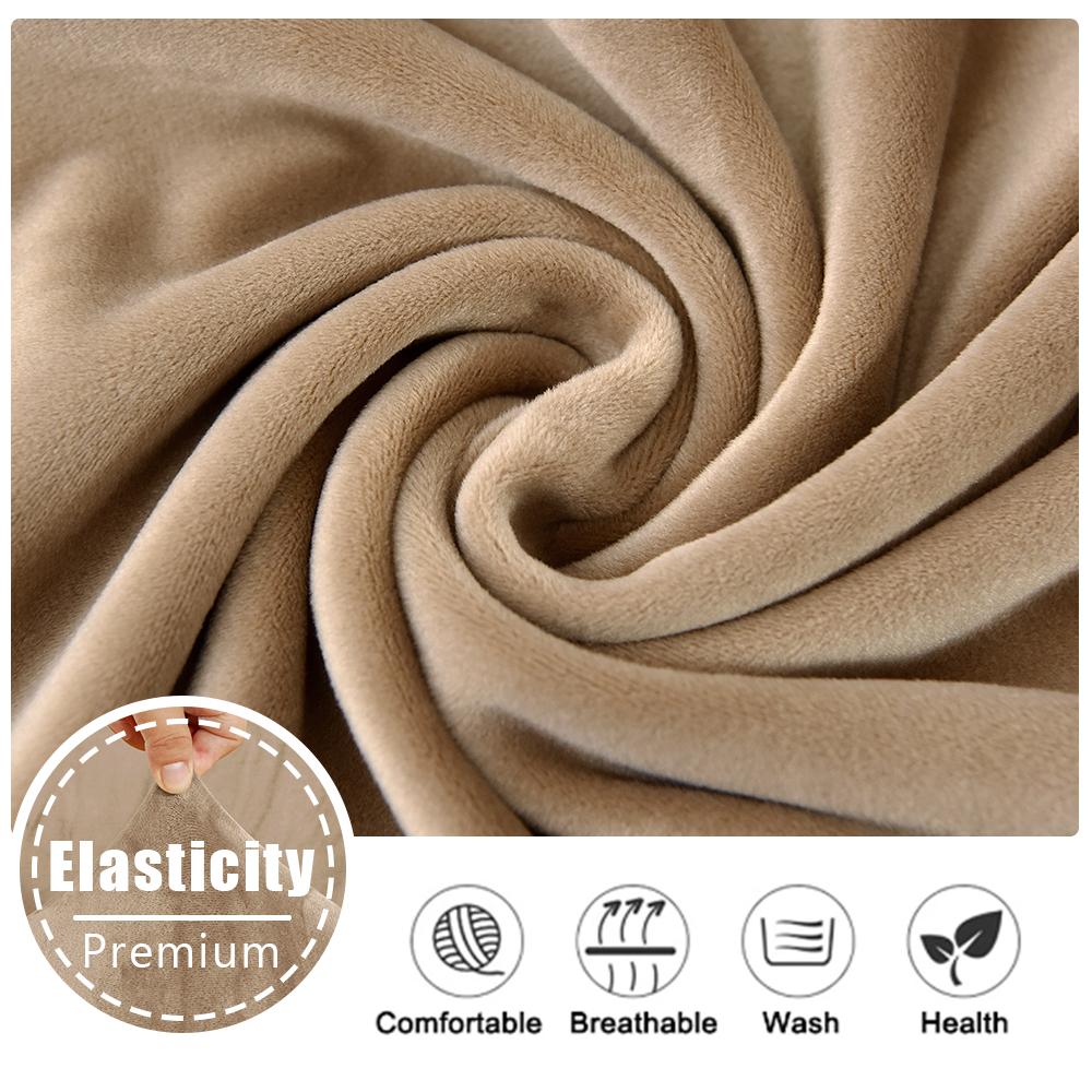 Velvet Fabric Chair Cover Super Soft Chair Covers For Dining Room Luxurious Office Seat Cases Stretch For Banquet