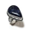 Natural Sodalite Gemstone Handmade 925 Sterling Silver Gift Ring Size 7 V9k24
