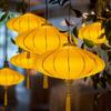Handmade Fabric Retro Vietnamese Lantern Traditional Festival Japanese Lantern  Wedding Party
