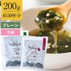 Гензо-я Домашний суп из морских водорослей с загустителем, вкус водорослей и сливы 200 г x 1 пакет Для разогрева, замена приема пищи, просто добавьте горячую воду, суп из вакаме