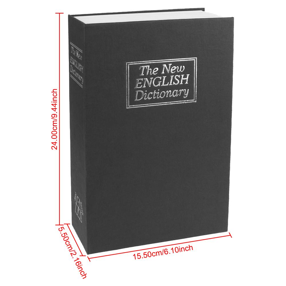 Книга-словарь Наличные Деньги Монеты Хранение Ключница Шкафчик Деньги Скрытый Ключ Сейф Коробка для украшений Запирающаяся коробка с кодовым замком Креативная