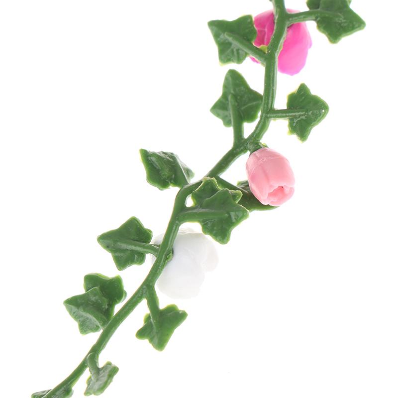 1:12 Миниатюрный кукольный домик, модель цветка из ротанга, садовые украшения, аксессуары