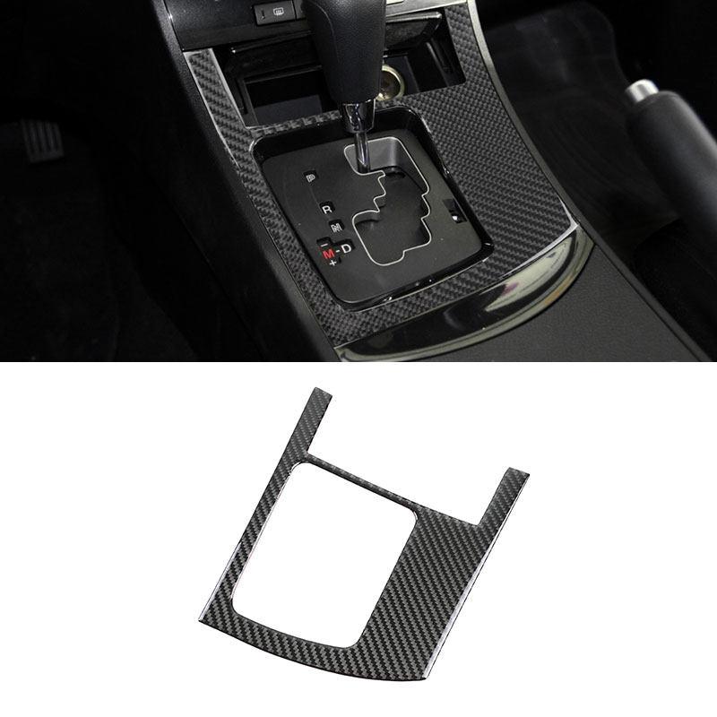 For Mazda 3 Axela 2010 2011 2012 2013 Carbon Fiber Car Styling Interior Gear Shift Panel Cover Frame Trim Sticker LHD/RHD