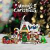 Forest House Building Blocks Snowman Cabin Toy Model Bricks Holiday Decoration Kids DIY Toys Unique Holiday Gift