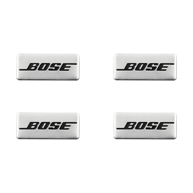 Car tto decorative stickers, speaker center console stickers, personalized metal aluminum badge stickers for car interiors