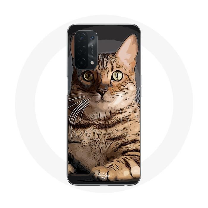 Coque pour Oppo A54 5G Bengal Race de Chats
