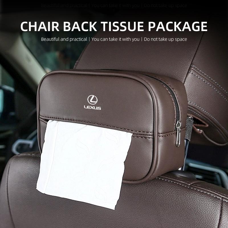 2026 Hot Interior Stickers Car Seatback Organizer Tissue Box Napkin Holder Paper Case Accessories For Lexus IS250 IS200 ES350 GS