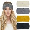 Knit Crochet Headband for Women Ear Warmer Soft Turban Stretch Headbands Winter Warm Head Wrap Bandanas Running Hairbands Headwear Hair Accessories