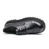 Men Oxfords Black Dress Derbys Platform Elevator Shoes Formal Business Shoes Height Increase Black Thick Sole Leather Shoes