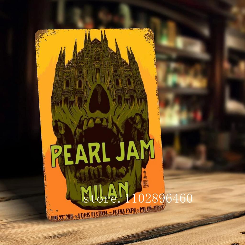 pearl jam Metal Plaques & Signs wall decor Vintage Tin Signs Captain Metal Poster Decor for Bar Pub Club Wall Decoration