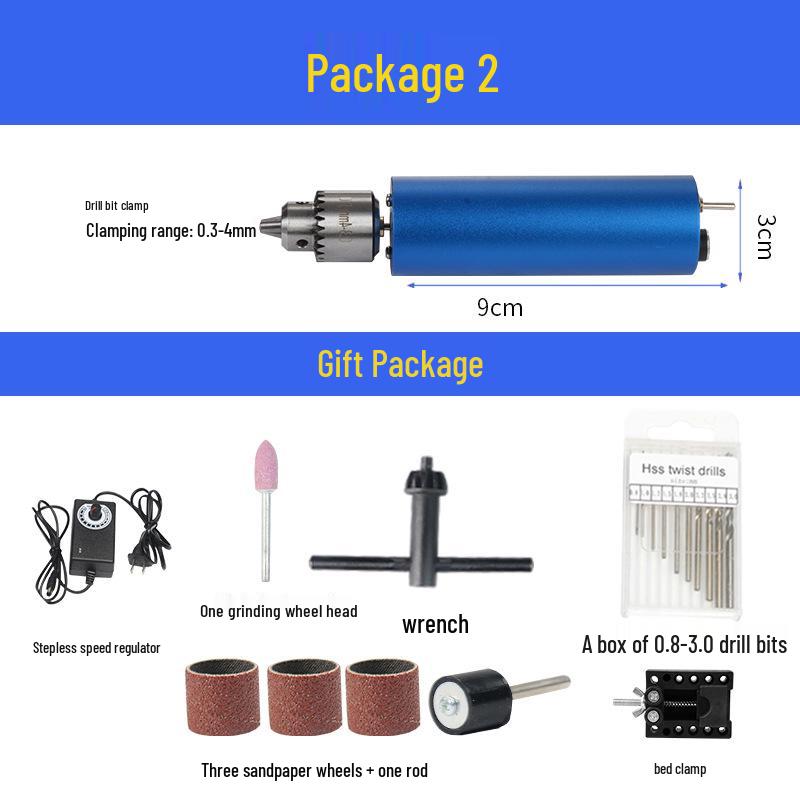 Compact Variable Speed Electric Jade Grinder & Mini Engraving Drill