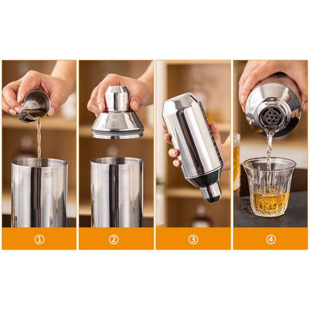 Удобный набор для смешивания Сито из нержавеющей стали Шейкер для коктейлей Миксер Джиггер Лейка Винный аксессуар для вечеринок и встреч