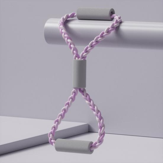 Фитнес-лента сопротивления Figure 8 с противоскользящей ручкой для переноски мужчин и женщин