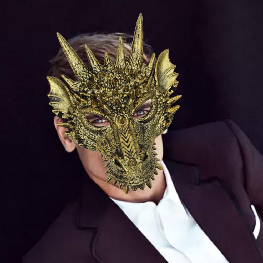 Decoration Halloween Carnival Halloween Festival Cosplay Prop Masquerade Anime Mask Dragon Mask